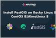 Instale PostGIS no Rocky Linux 8CentOS 8AlmaLinux